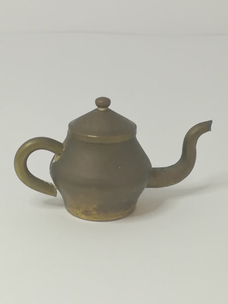 Miniature Teapot with Lid Brass (Miniature, suitable for printer's tray)