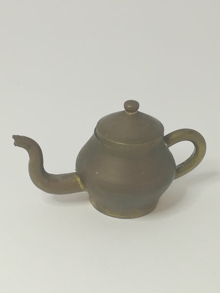 Miniature Teapot with Lid Brass (Miniature, suitable for printer's tray)