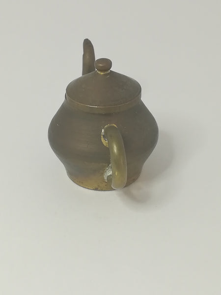 Miniature Teapot with Lid Brass (Miniature, suitable for printer's tray)