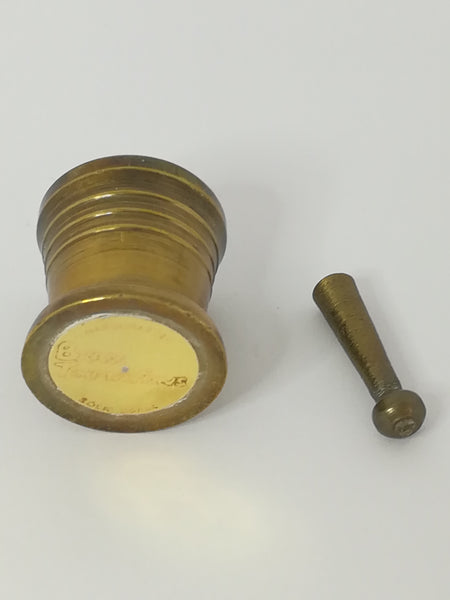 Miniature Mortar and Pestle Brass (Miniature, suitable for printer's tray)