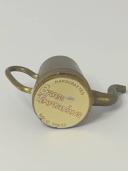 Miniature Coffee Pot with Lid Brass (Miniature, suitable for printer's tray)