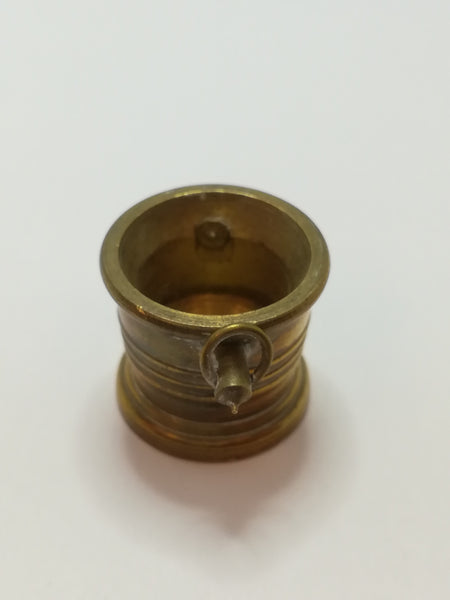 Miniature Brass Bucket and Grinder (Miniature, suitable for printer's tray)