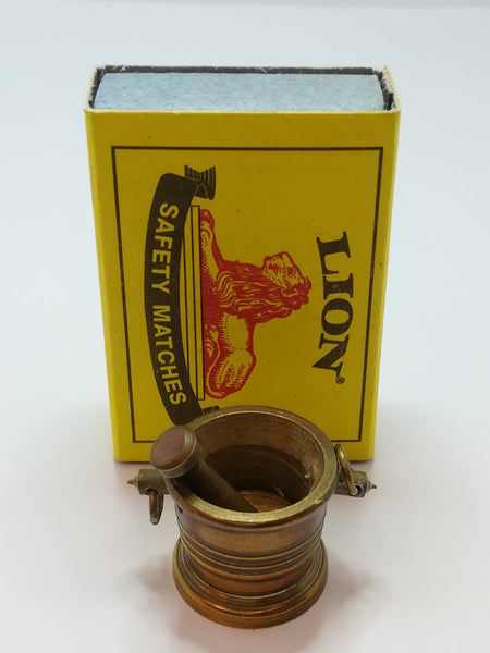 Miniature Brass Bucket and Grinder (Miniature, suitable for printer's tray)