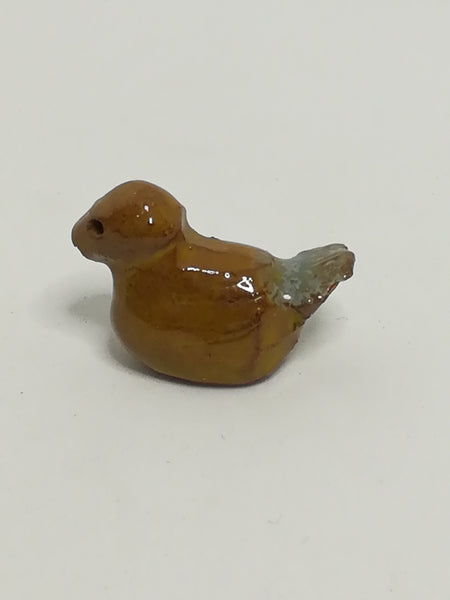 Miniature Ceramic Brown Bird (Miniature, suitable for printer's tray)