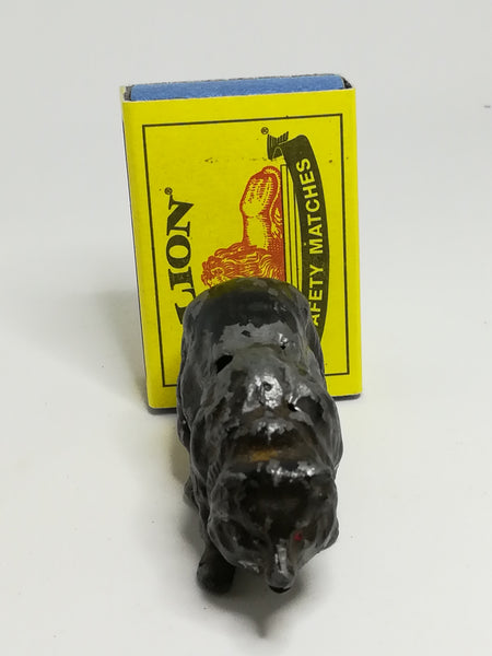 Miniature Ceramic Silver & Black Bear Red Eyes (Miniature, suitable for printer's tray)