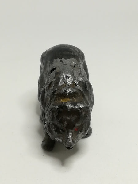 Miniature Ceramic Silver & Black Bear Red Eyes (Miniature, suitable for printer's tray)