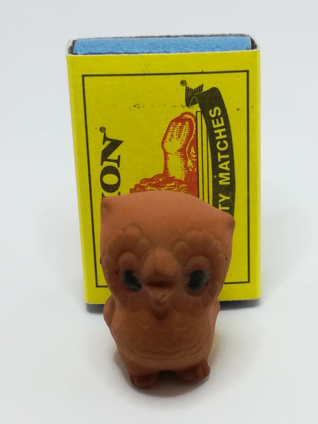 Miniature Ceramic Owl Black Eyes (Miniature, suitable for printer's tray)