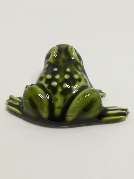 Miniature Ceramic Dark Green Frog (Miniature, suitable for printer's tray)
