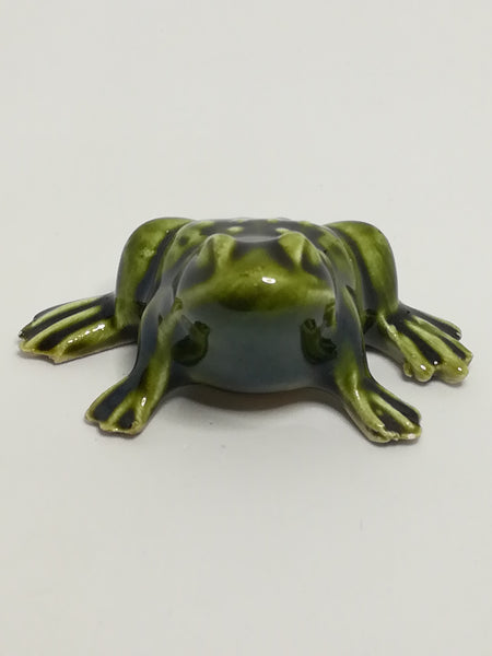 Miniature Ceramic Dark Green Frog (Miniature, suitable for printer's tray)