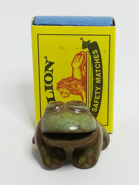 Miniature Ceramic Dark Green Frog Huge Smile (Miniature, suitable for printer's tray)