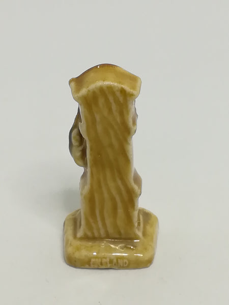 Miniature Ceramic Brown Grandfather Clock (Wade) (Miniature, suitable for printer's tray)