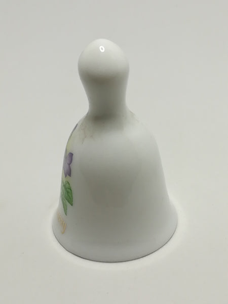 Miniature Ceramic White Bell Flower Painting (February) (Miniature, suitable for printer's tray)