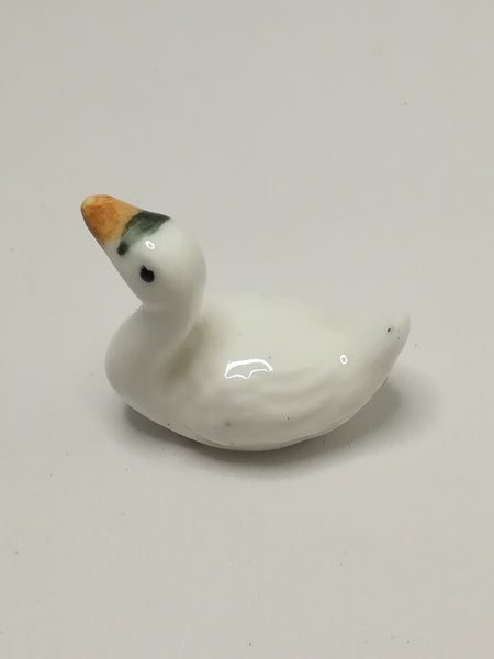 Miniature Porcelain White Duck (Miniature, suitable for printer's tray)