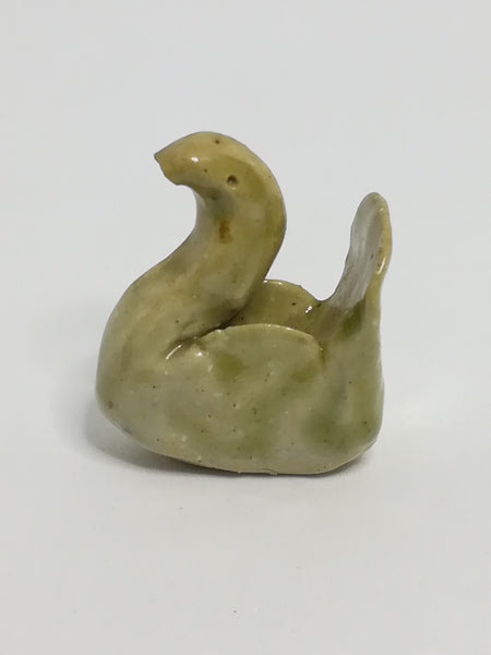 Miniature Ceramic Olive Swan (Miniature, suitable for printer's tray)