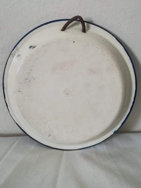Handmade Plate Cow