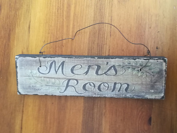 Men's Room Sign