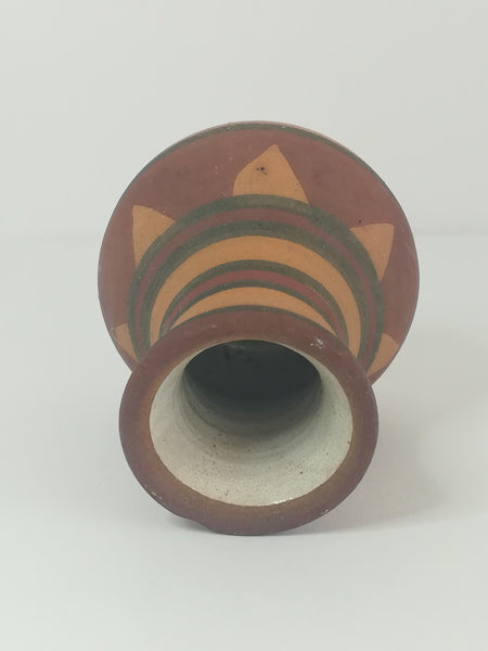 Miniature Oil Pot (Clay) Ndebele Design Brass (Miniature, suitable for printer's tray)