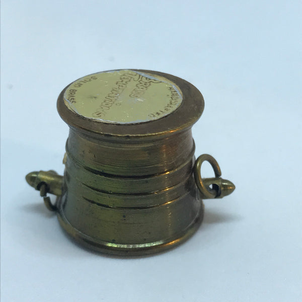 Miniature Brass Mortar and Pestle (Miniature, suitable for printer's tray)