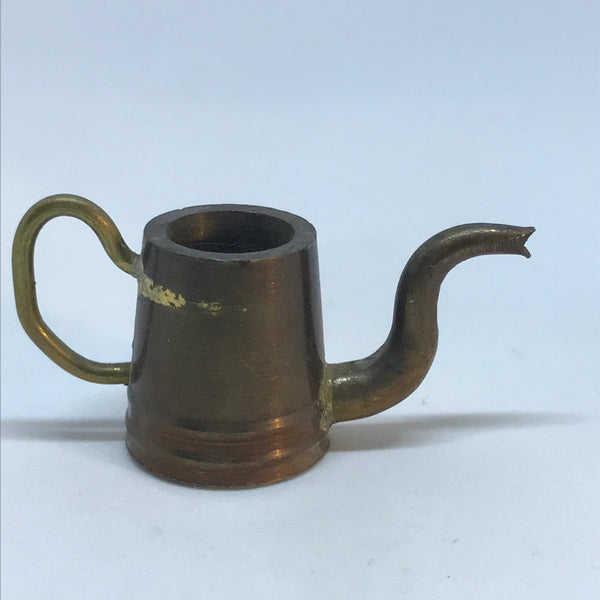 Miniature Brass Kettle with Lid (Miniature, suitable for printer's tray)