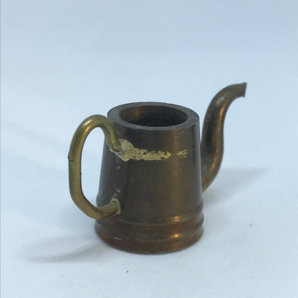 Miniature Brass Kettle with Lid (Miniature, suitable for printer's tray)