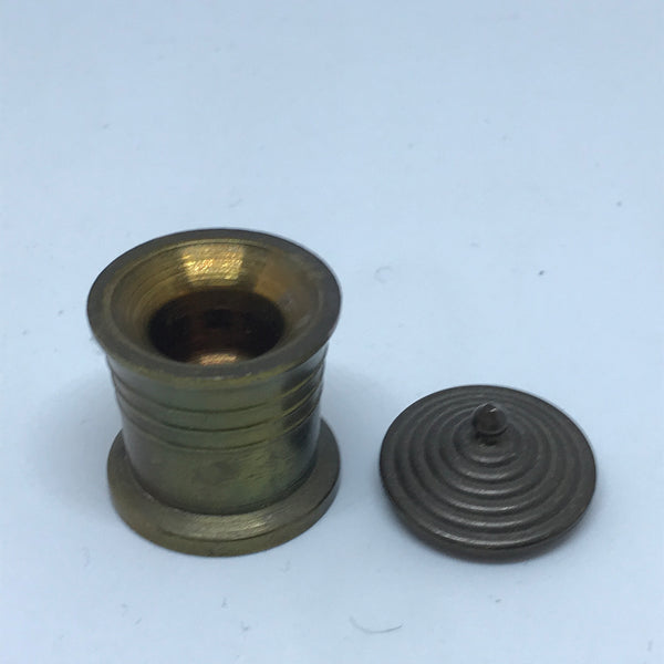 Miniature Brass Pot with Lid (Miniature, suitable for printer's tray)