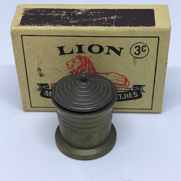 Miniature Brass Pot with Lid (Miniature, suitable for printer's tray)