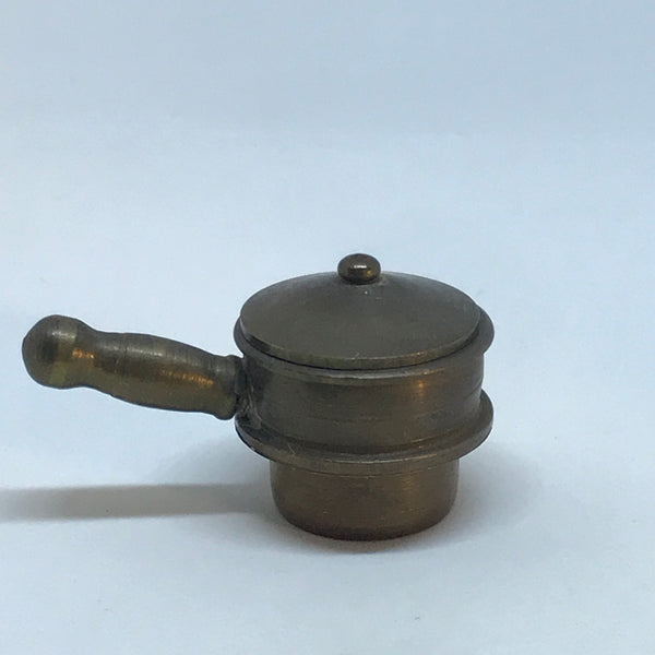Miniature Brass pot with lid (Miniature, suitable for printer's tray)