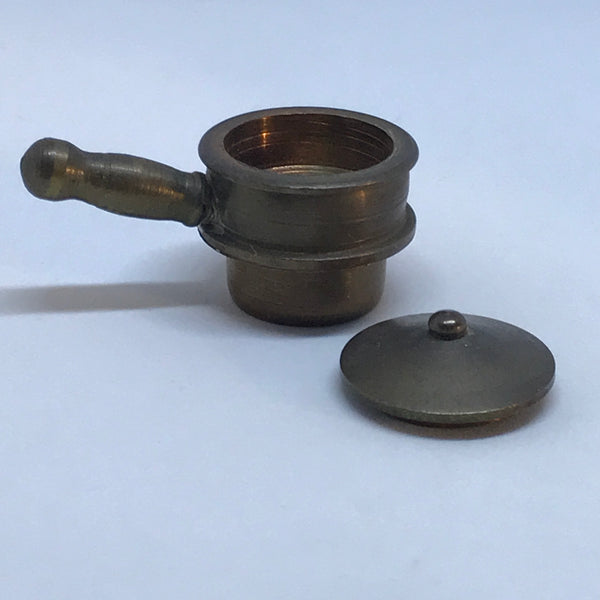 Miniature Brass pot with lid (Miniature, suitable for printer's tray)