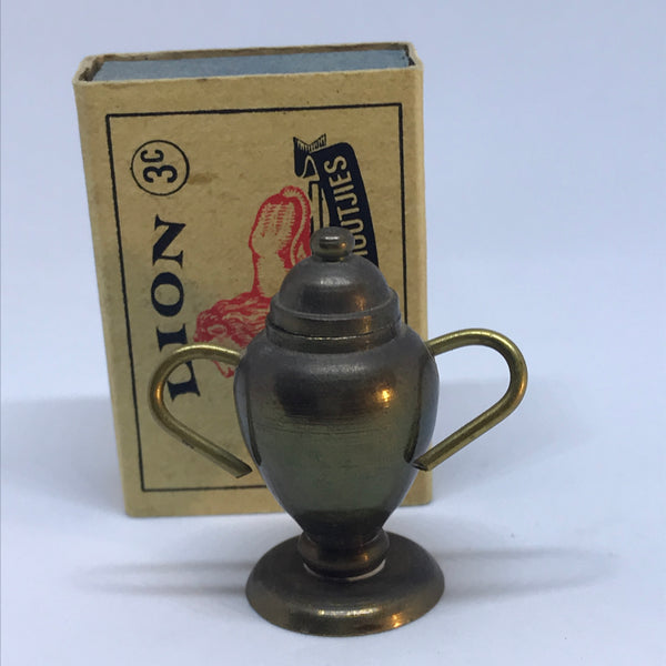 Miniature Brass vase with lid (Miniature, suitable for printer's tray)