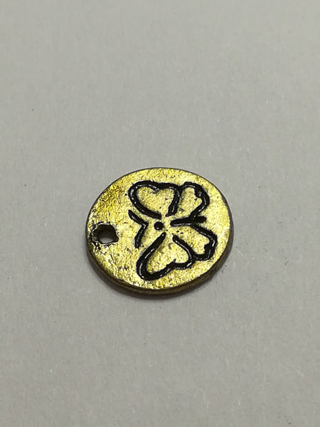 Charm Dangle: 'Brass' Butterfly Disk