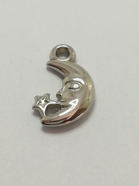 Charm Dangle: 'Silver' Moon & Stars