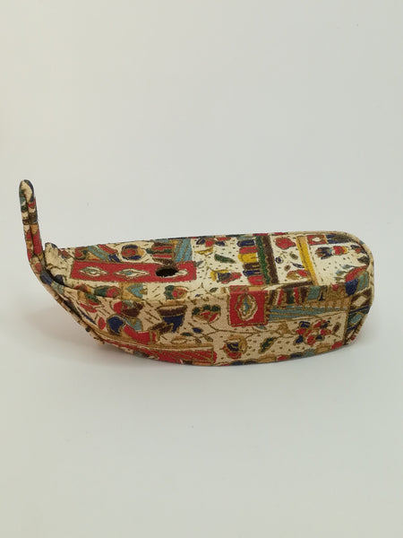 Miniature Handmade Artisan Fabric Boat (Miniature, suitable for printer's tray)