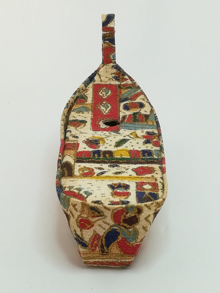 Miniature Handmade Artisan Fabric Boat (Miniature, suitable for printer's tray)