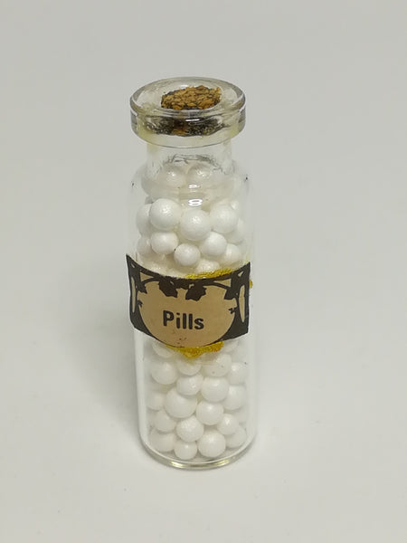 Miniature Bottle White Pills (Miniature, suitable for printer's tray)