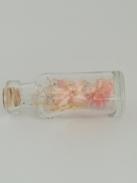 Miniature Bottle Glass Flowers Inside (Miniature, suitable for printer's tray)