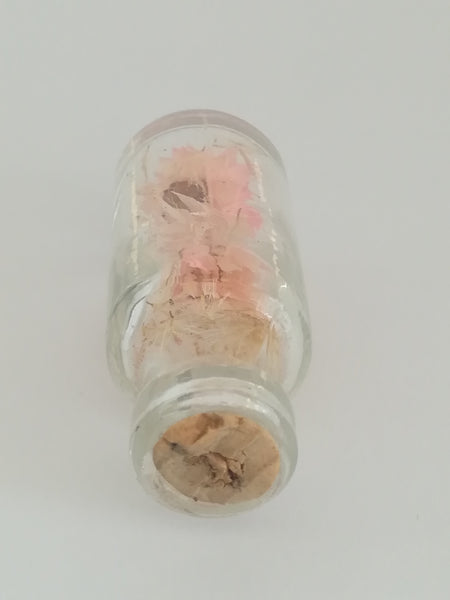 Miniature Bottle Glass Flowers Inside (Miniature, suitable for printer's tray)