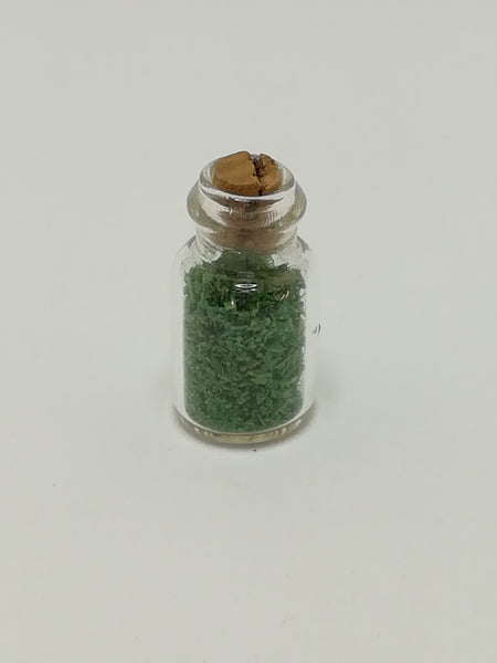 Miniature Dark Green Spice Bottle (Miniature, suitable for printer's tray)
