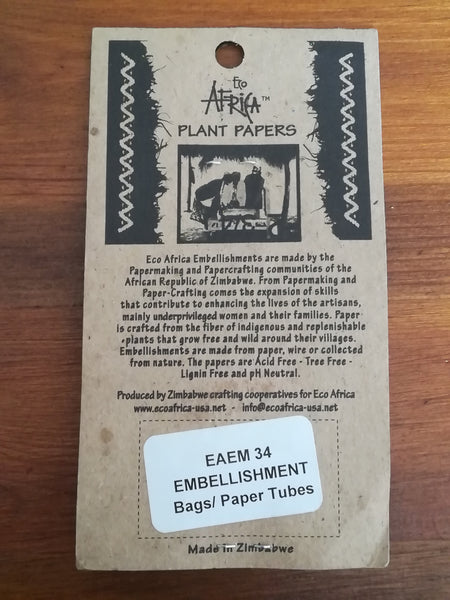 Embellishment on 'Recycled' Boys/Paper Tubes (Eco-Africa)