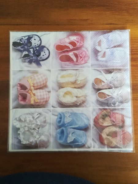 Decoupage - Baby Serviette Shoes (Serviette)