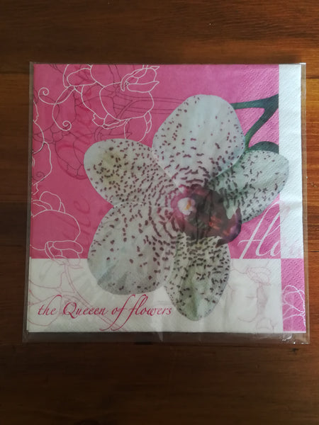 Decoupage - Orchid Flower (Serviette)