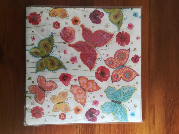 Decoupage - Butterflies (Serviette)