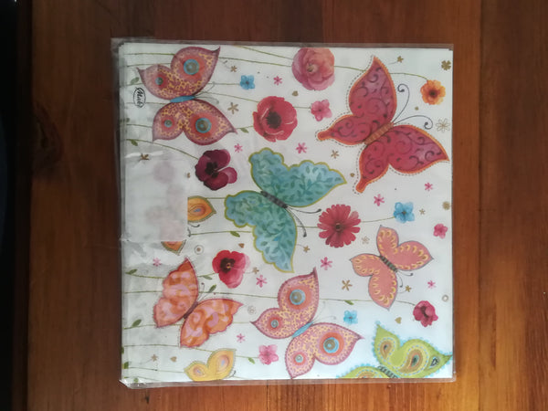 Decoupage - Butterflies (Serviette)