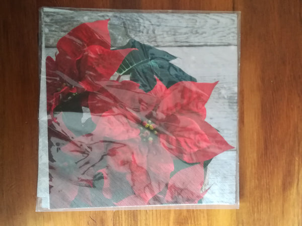 Decoupage - Christimas Flower (Serviette)