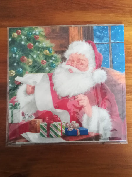 Decoupage - Father Christmas (Serviette)