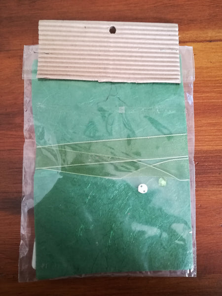 Green Clown on Green Paper (Scrapbook Deco Card)