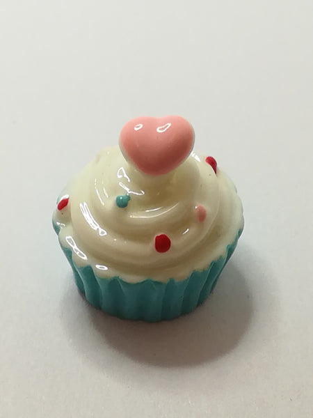 Miniature Heart Love Cupcake (Blue) (Miniature, suitable for printer's tray)