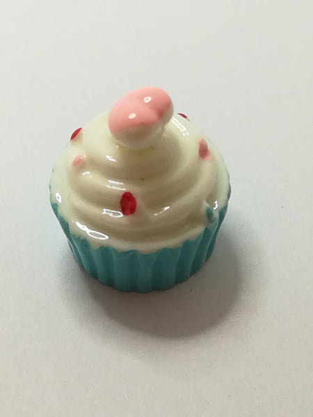 Miniature Heart Love Cupcake (Blue) (Miniature, suitable for printer's tray)