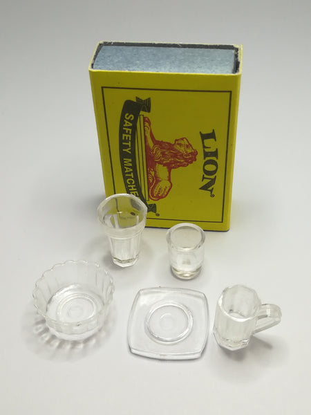 Miniature Plastic Crockery - 5 Pieces (Miniature, suitable for printer's tray)
