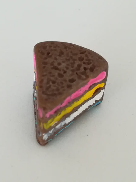 Miniature Chocolate Rainbow Cake Slice (Miniature, suitable for printer's tray)