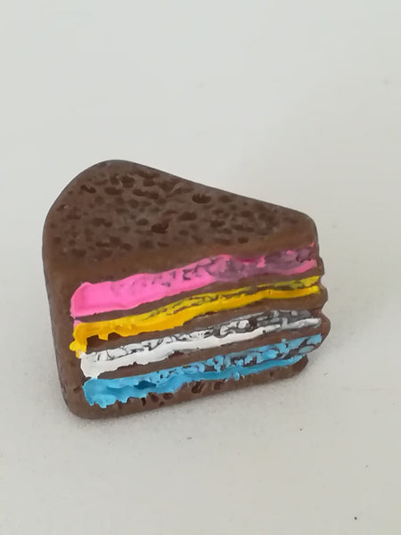 Miniature Chocolate Rainbow Cake Slice (Miniature, suitable for printer's tray)